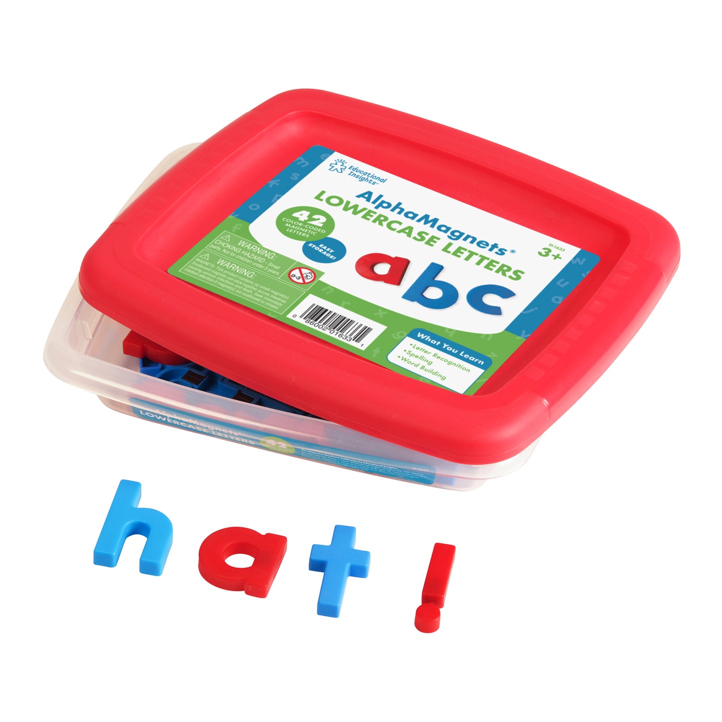 Color-Coded Lowercase AlphaMagnets®, Set of 42